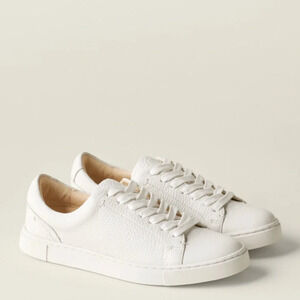 Frye Women’s Ivy Court Low‎ Lace White Leather Sneakers Size 7.5